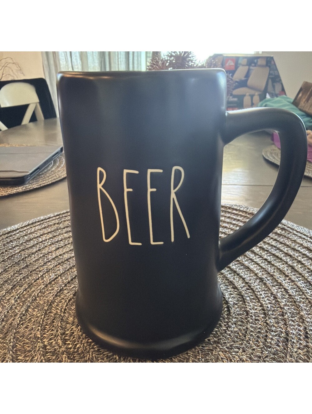 Rae Dunn, Beer, Black, Mug